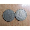 Borneo 1961 20 Cents Coin