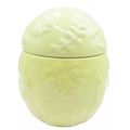 Yellow Egg Shaped Ceramic Candle Spring Blossom...