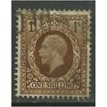 GB 1936 KGV 1/-d Bistre Brown SG 449 (E367