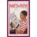 Botswana 1981 Literacy 20t Boy reading newspape...