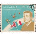 ECUADOR, SPACE, Kennedy, San Marco Satellite, blue 1966, S4