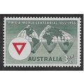 AUS 1955 U/M 3.5d 'YMCA WORLD CENTENNIAL' (EBID...