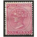 Natal 1884 SG99 1d Rose Wmk Crown CA Mint No Gu...