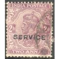 India 1912 - SG O84 KGV 2a mauve (Service) - us...