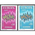 Andorre Français 1972 Michel 238 - 239 Neuf ** ...