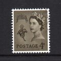 Guernsey - 1968-69 - 4d Olive-Sepia (sg10) Used
