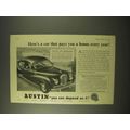 1954 Austin A70 Hereford Car Ad - Pays You a Bonus