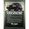 1983 Volvo Turbo Ad - Make 55mph Interesting