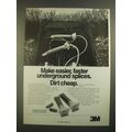 1988 3M DBY Direct Bury Splice Kit Ad - Easier,...
