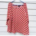 Womens Worthington 2X Reds Geometric Satin Tops...
