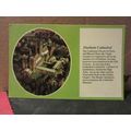 DURHAM CATHEDRAL used postcard Text View 1982 pm =