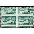 1021, Mint NH 5¢ Scarce Misperfed Error Block o...