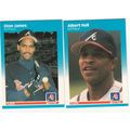 1987 Fleer Atlanta Braves UPDATE Team Set of 2 ...