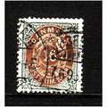 DENMARK 1875 16 ORE BROWN AND GREY SG84 FINE USED
