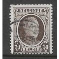 BELGIUM 1922 ALBERT I 20c BROWN SG 355 FINE USED#