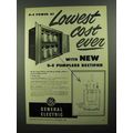 1950 General Electric Pumpless Rectifier Ad