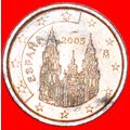 CATHEDRAL (1999-2009): SPAIN ★ 2 EURO CENT 2005...
