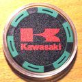 Kawasaki Poker Chip Golf Ball Marker - Green