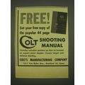 1952 Colt's Manufacturing Company Advertisement