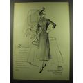 1949 Bergdorf Goodman Dress Ad - BG Original de...