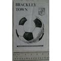 1988 programme Brackley Town v. Rothwell Town