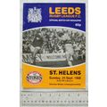 1988 programme Leeds v. St. Helens