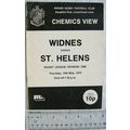 1979 programme Widnes v. St. Helens
