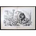 AT BAY! 1880 Sir John Tenniel - Joseph Swain PU...