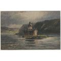 The Pfalz on Rhine Art painting by Nicolai Astu...