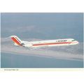 Air Europe Fokker 100 Aircraft Postcard (A22107)