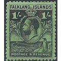 Falkland Islands 1929 SG122 1/- Black/Emerald M...