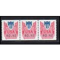 CVP33 42c Shield Very Fine MNH Strip of 3 PA5354