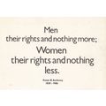Womens Rights 1980s Slogan Postcard