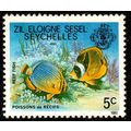 Seychelles Zil Eloigne Sesel 1980 Fish 5c MNH S...
