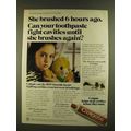 1980 Colgate Toothpaste Ad - Brushed 6 Hours Ago