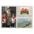 GREETINGS FROM WALES used postcard multiview 20...