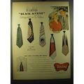 1950 Wembley Black Accent Ties Ad - Wembley's B...