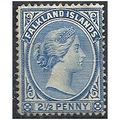 Falkland Islands 1884 SG30 2 1/2d Ultramarine M...