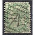 India 1886 SG97 4a6p Yellow-Green Fine Used - P...