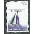 AUS 2012 60c 'ENROL TO VOTE' FINE USED (EBID42-...