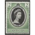 Antigua 1953 SG120 2c Black & Deep Yellow-Green...
