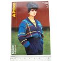 1987 Patons 3199 V-neck jacket, chunky