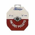 Chicago Die Cast 5 in. Dia. Zinc Single V Groov...