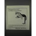 1966 Hilton Hotels Ad - Need Special Service?