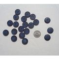 C20 Dark Blue Mottle Buttons 15mm 5/8 4 Hole 20...