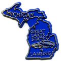 Michigan The Great Lakes State United States Ma...