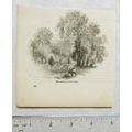 1860s engraving - Garden of New Place