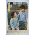1987 Patons 3204 V neck sweaters, DK, 61-81 cm,...
