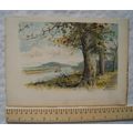 Vintage: coloured engraving - Mount Manisty fro...