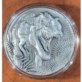 2 Oz Silver Collectible 2025 Jurassic Life T-Re...